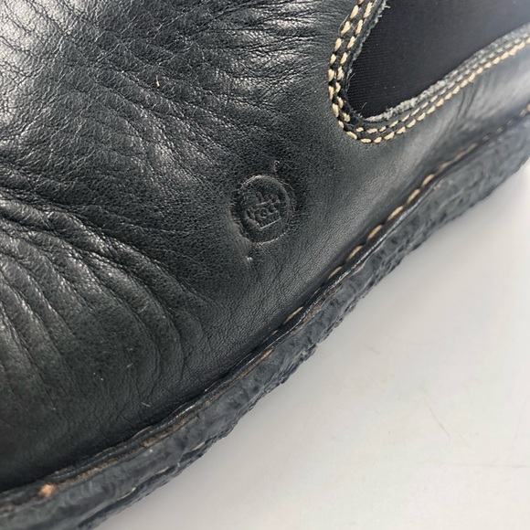 Born Black Leather Slip on Loafers w/ neoprene 7M - Picture 5 of 16